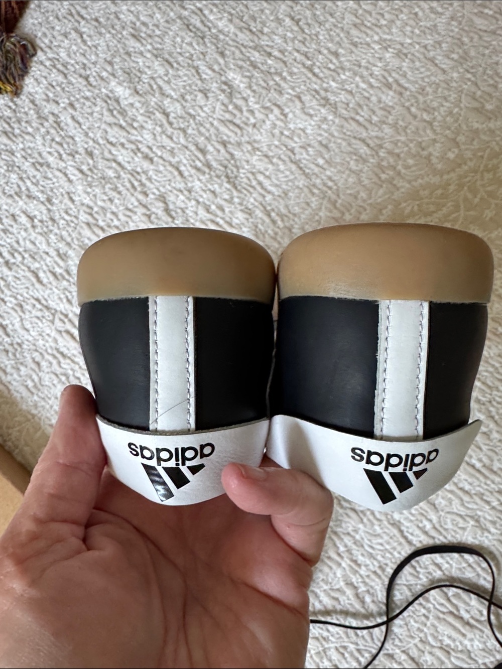 adidas ballet sneakers Taekwondo Mei, black & white, 3 laces, size 9, very clean - Picture 3 of 12